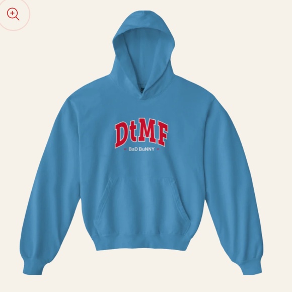 New! Bad Bunny La Residencia Official Merch blue DTMF hoodie - Picture 1 of 1